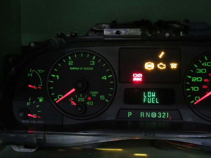 06-07 F250 F350 DIESEL INSTRUMENT GAUGE CLUSTER SPEEDO TACH MILEAGE PR