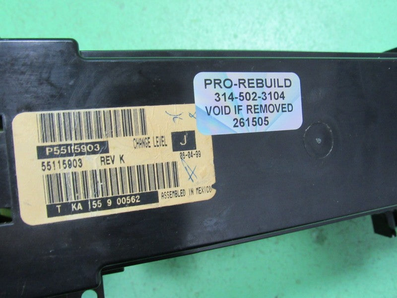 99-01 JEEP GRAND CHEROKEE A/C AUTO DIGITAL CLIMATE TEMP CONTROL REBUIL