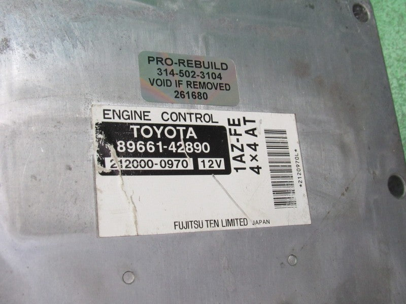 89661-42890 TOYOTA RAV4 AT ECU ECM PCM ENGINE COMPUTER CONTROL UNIT RE