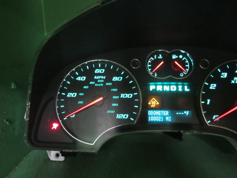 07-09 CHEVY EQUINOX INSTRUMENT GAUGE CLUSTER SPEEDOMETER TACH MILEAGE 