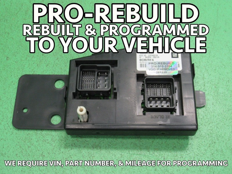 05-06 COLORADO CANYON i280 BCM BODY CONTROL MODULE VIN AND MILEAGE PRO