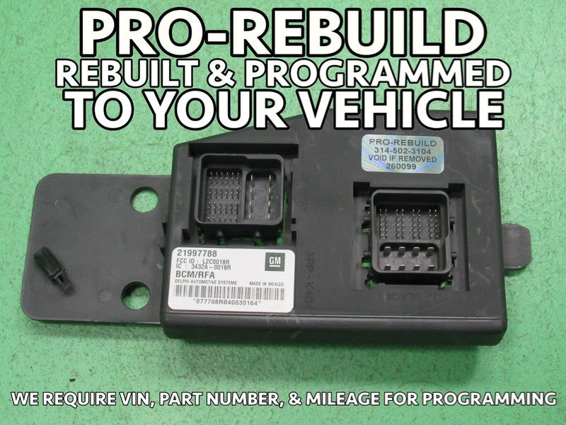 04 COLORADO CANYON BCM BODY CONTROL MODULE VIN AND MILEAGE PROGRAMMED 