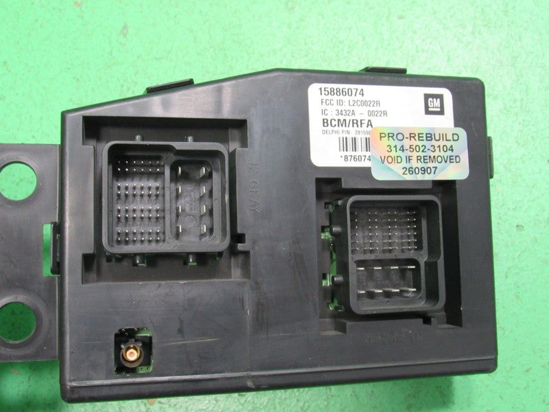 09 HUMMER H3 BCM BODY CONTROL MODULE VIN AND MILEAGE PROGRAMMED 0907