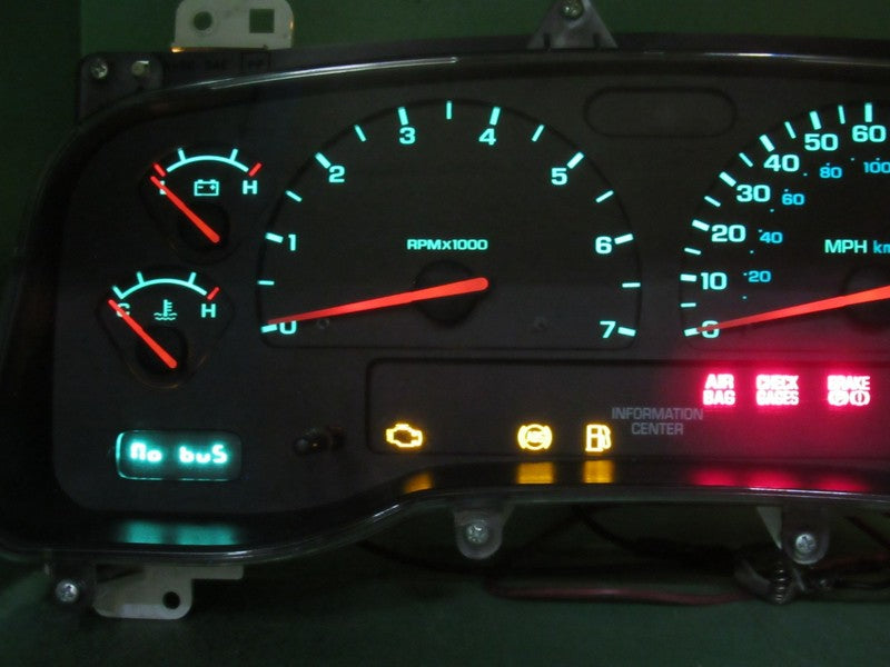 01-04 DODGE DAKOTA MPH INSTRUMENT GAUGE CLUSTER SPEEDO TACH MILEAGE PR