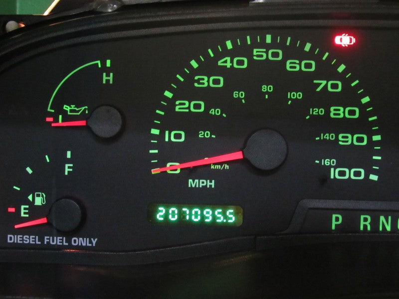 02-03 F250 F350 DIESEL INSTRUMENT GAUGE CLUSTER GAUGES SPEEDO TACH 207