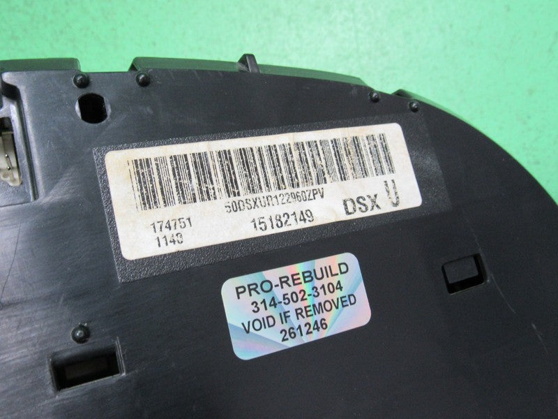 03-04 SILVERADO DURAMAX INSTRUMENT GAUGE CLUSTER SPEEDO MILEAGE PROG R
