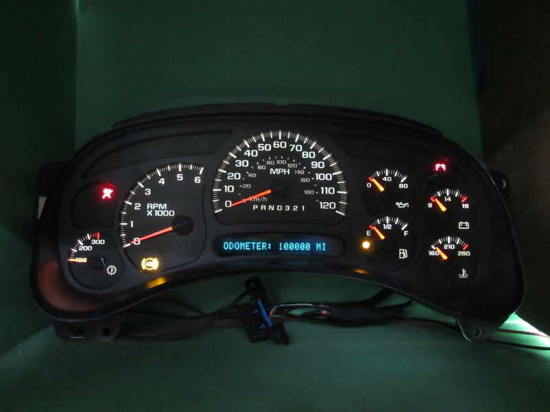 06-07 SILVERADO SIERRA INSTRUMENT GAUGE CLUSTER SPEEDO MILEAGE PROG RE