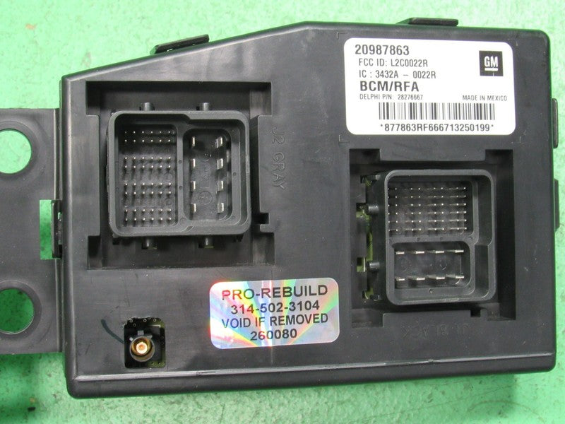 12 CHEVROLET COLORADO BCM BODY CONTROL MODULE VIN AND MILEAGE PROGRAMM