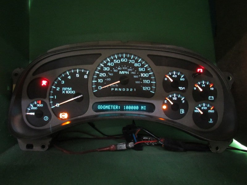 06 GMC YUKON DENALI INSTRUMENT GAUGE CLUSTER SPEEDO MILEAGE PROG REBUI