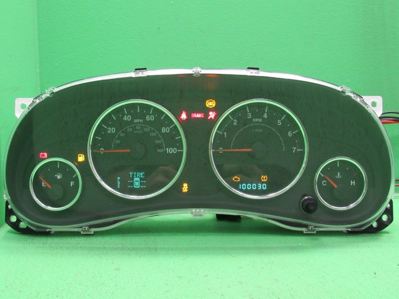 13 WRANGLER JK 100 MPH INSTRUMENT GAUGE CLUSTER SPEEDO TACH MILEAGE PR