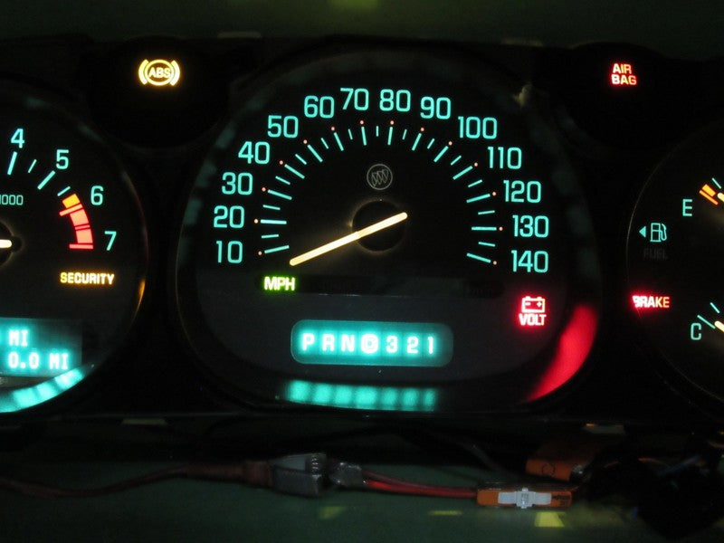 02-05 BUICK LESABRE INSTRUMENT GAUGE CLUSTER GAUGES SPEEDO TACH MILEAG
