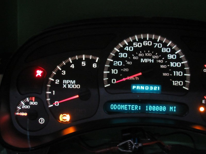 03-04 SILVERADO SIERRA YUKON INSTRUMENT GAUGE CLUSTER MILEAGE PROG REB