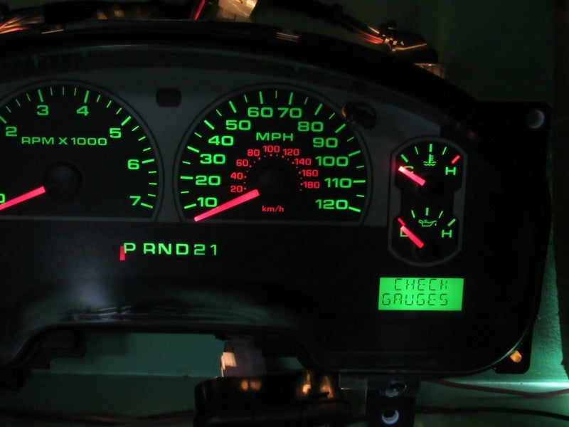 07-08 F150 XLT STX INSTRUMENT GAUGE CLUSTER GAUGES SPEEDO TACH MILEAGE