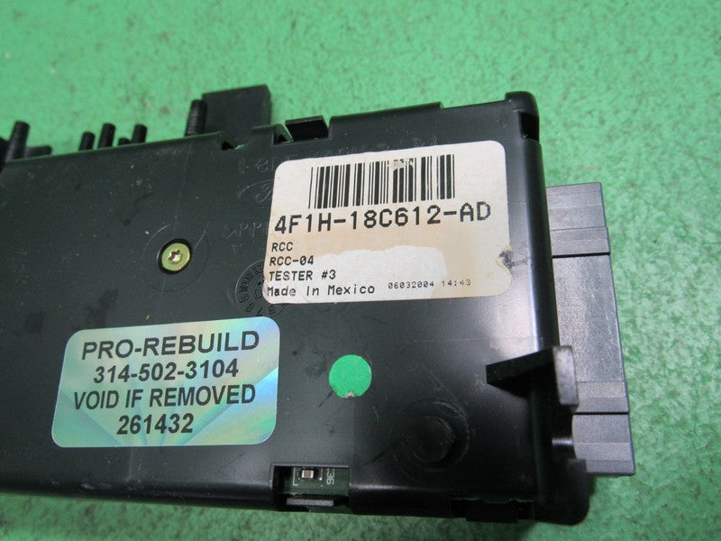 04-07 TAURUS SABLE EATC AUTO CLIMATE CONTROL MODULE 4F1H-18C612-AD REB