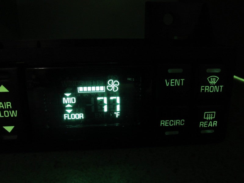16214484 95-99 LESABRE 95-96 PARK AVE AC DIGITAL CLIMATE TEMP CONTROL 