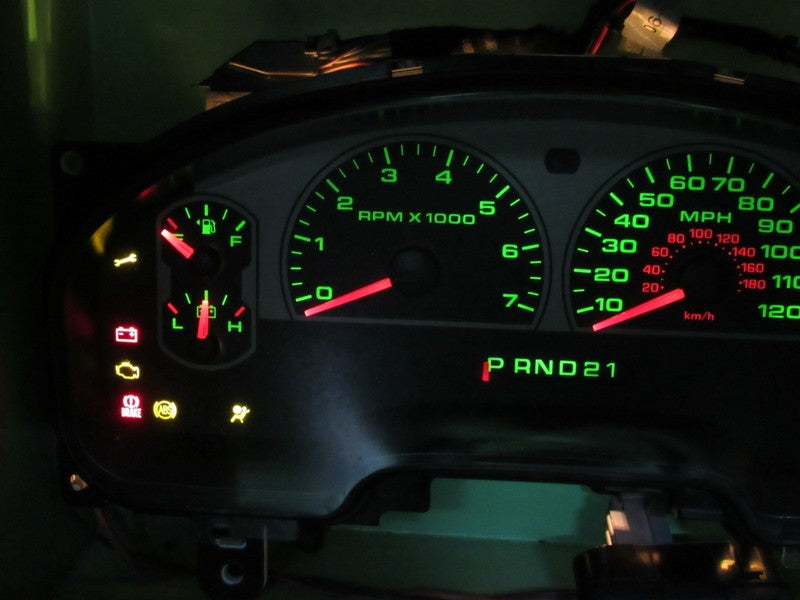 07-08 F150 XLT STX INSTRUMENT GAUGE CLUSTER GAUGES SPEEDO TACH MILEAGE