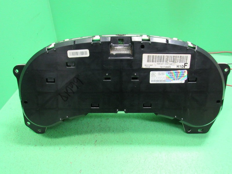 03-04 SILVERADO SIERRA TAHOE INSTRUMENT GAUGE CLUSTER MILEAGE PROG REB