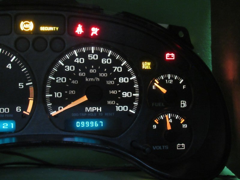 01-04 BLAZER S-10 SONOMA INSTRUMENT GAUGE CLUSTER SPEEDO TACH MILEAGE 
