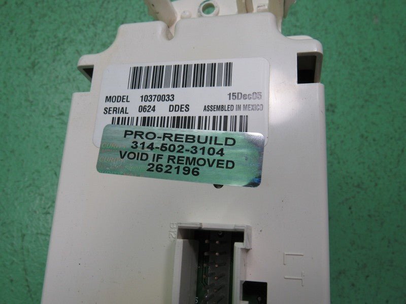 10370033 SILVERADO TAHOE SIERRA YUKON AC MANUAL CLIMATE CONTROL LED RE