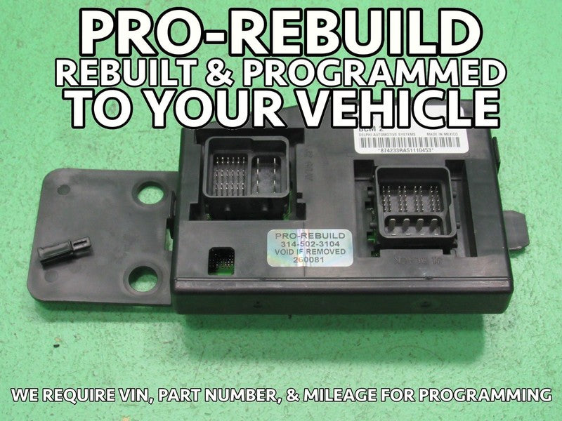 05-06 COLORADO CANYON i280 BCM BODY CONTROL MODULE VIN AND MILEAGE PRO