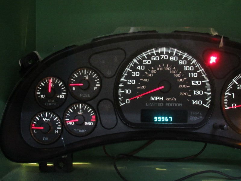 04-05 MONTE CARLO SS INSTRUMENT CLUSTER BOOST GAUGE REBUILT MILEAGE PR