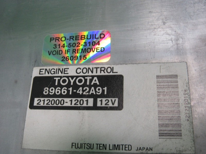 89661-42A91 04 TOYOTA RAV4 FWD AT ECU ECM PCM ENGINE COMPUTER CONTROL 