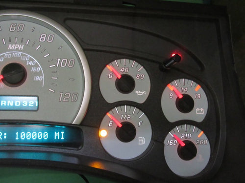 04 HUMMER H2 INSTRUMENT GAUGE CLUSTER SPEEDOMETER TACH MILEAGE PROG 06