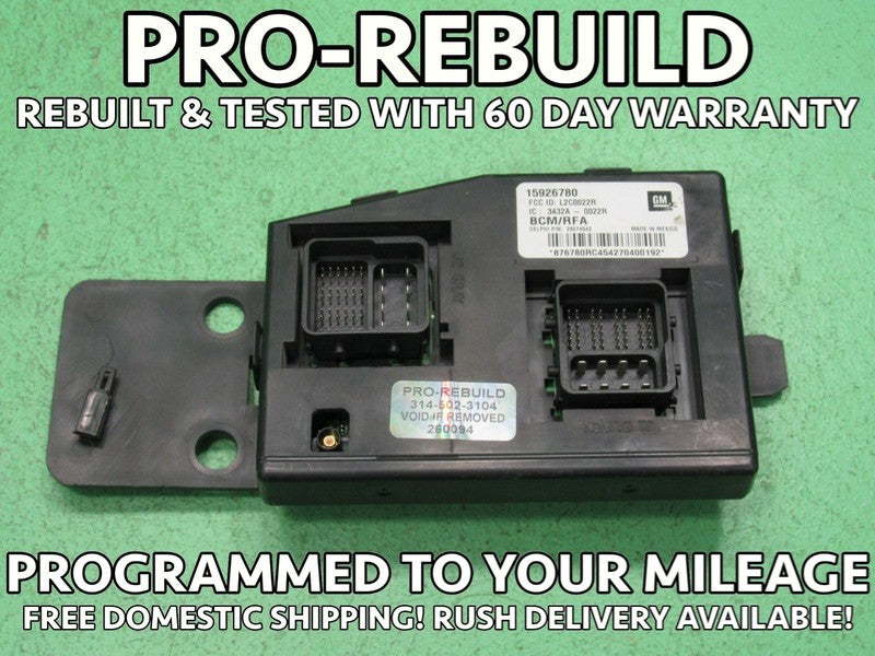 07-08 COLORADO CANYON H3 BCM BODY CONTROL MODULE VIN AND MILEAGE PROGR