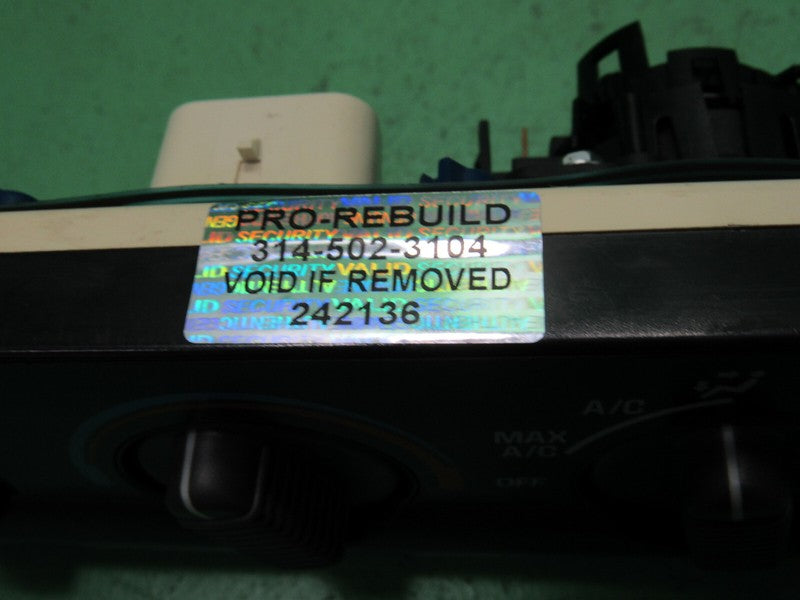 15098964 99-04 S10 S15 HOMBRE A/C MANUAL CLIMATE TEMP CONTROL REBUILT 