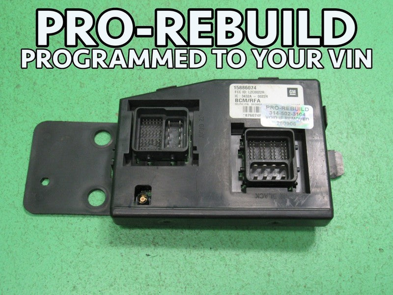 09 HUMMER H3 BCM BODY CONTROL MODULE VIN AND MILEAGE PROGRAMMED 0906