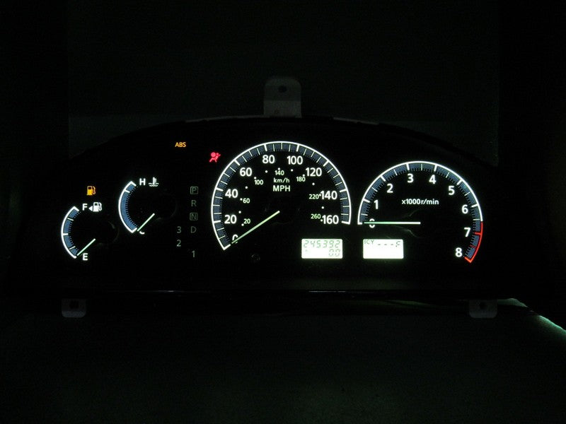 02-04 I35 BASE INSTRUMENT GAUGE CLUSTER GAUGES SPEEDO TACH 245k TESTED