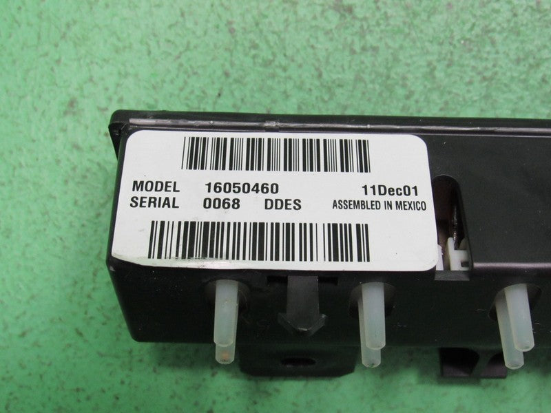 16050460 CHEVROLET CORVETTE C5 AC MANUAL CLIMATE TEMP PROGRAMMER TESTE