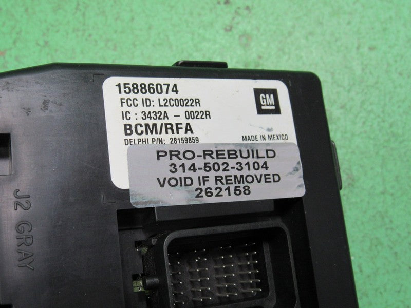 10 COLORADO BCM BODY CONTROL MODULE VIN AND MILEAGE PROGRAMMED 2158