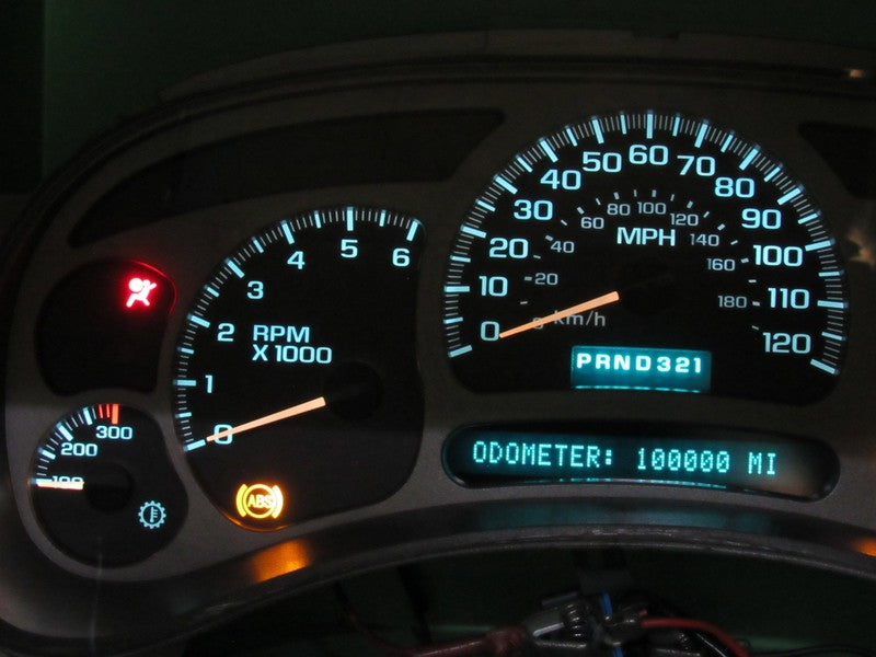 03-04 GMC YUKON DENALI INSTRUMENT GAUGE CLUSTER SPEEDO MILEAGE PROG RE