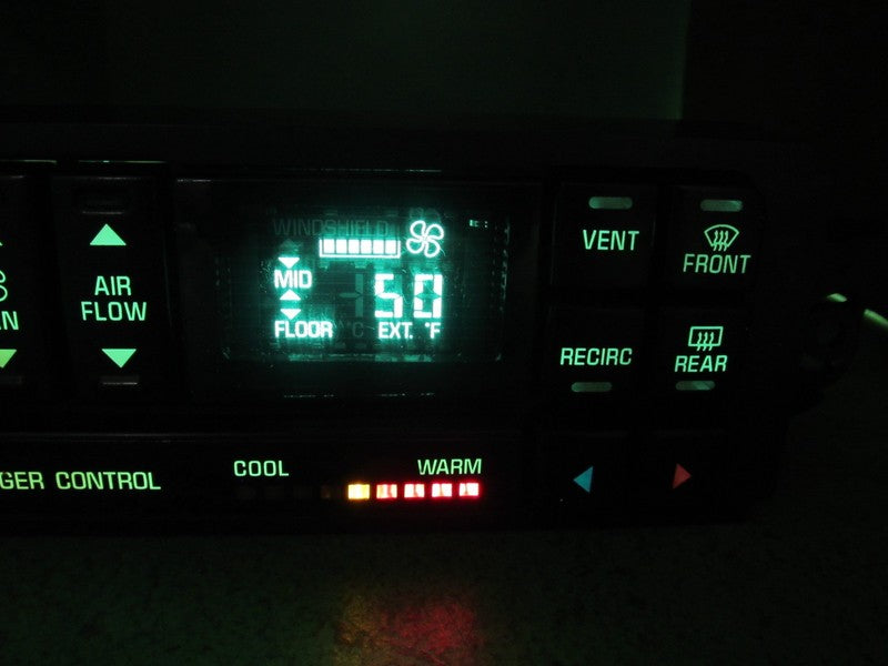 09352034 97-05 REGAL CENTURY A/C DIGITAL CLIMATE TEMP CONTROL REBUILT 