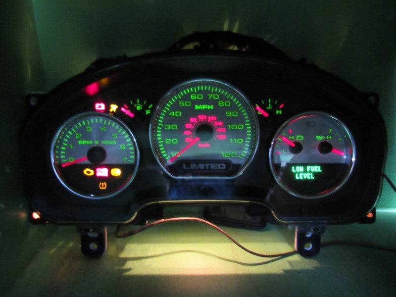 08 F150 LIMITED INSTRUMENT GAUGE CLUSTER GAUGES SPEEDO TACH MILEAGE PR