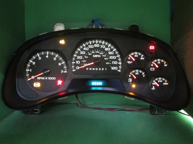 06-09 TRAILBLAZER INSTRUMENT GAUGE CLUSTER SPEEDOMETER MILEAGE PROG RE