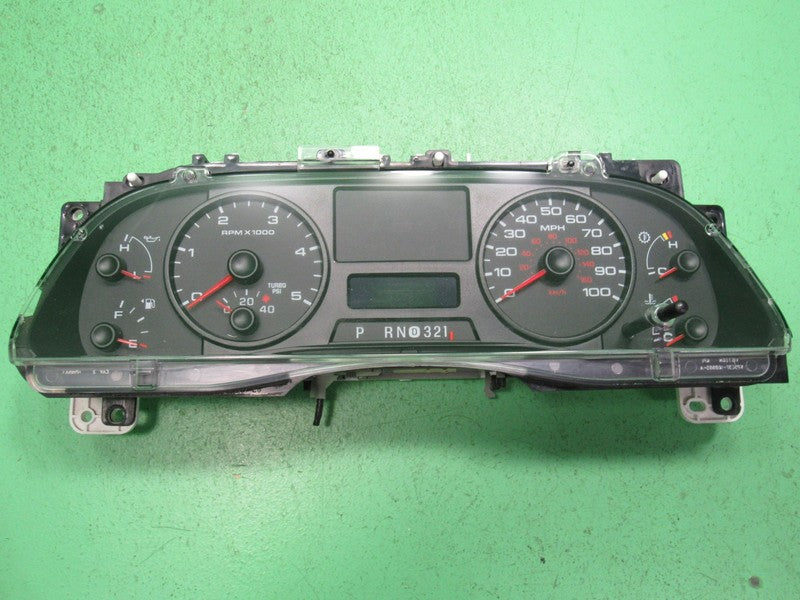 06-07 F250 F350 DIESEL INSTRUMENT GAUGE CLUSTER SPEEDO TACH MILEAGE PR