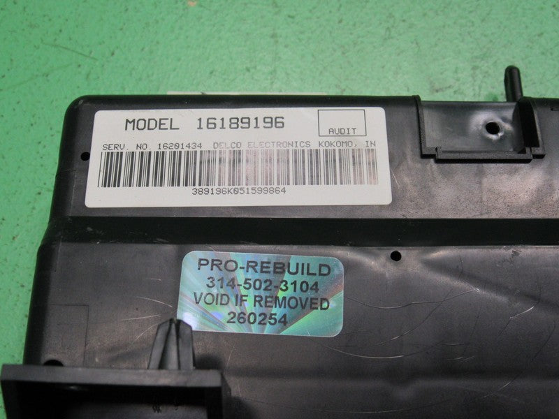 16189196 CADILLAC FLEETWOOD AC DIGITAL CLIMATE TEMPERATURE CONTROL REB