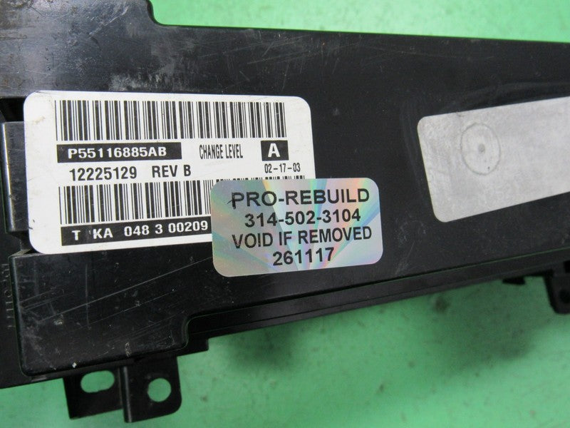 03-04 JEEP GRAND CHEROKEE A/C AUTO DIGITAL CLIMATE TEMP CONTROL REBUIL