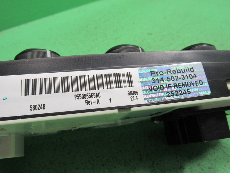 55056569AC 06 DAKOTA RAIDER A/C AC HEATER MANUAL CLIMATE TEMP CONTROL 