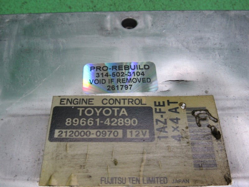89661-42890 TOYOTA RAV4 AT ECU ECM PCM ENGINE COMPUTER CONTROL UNIT RE
