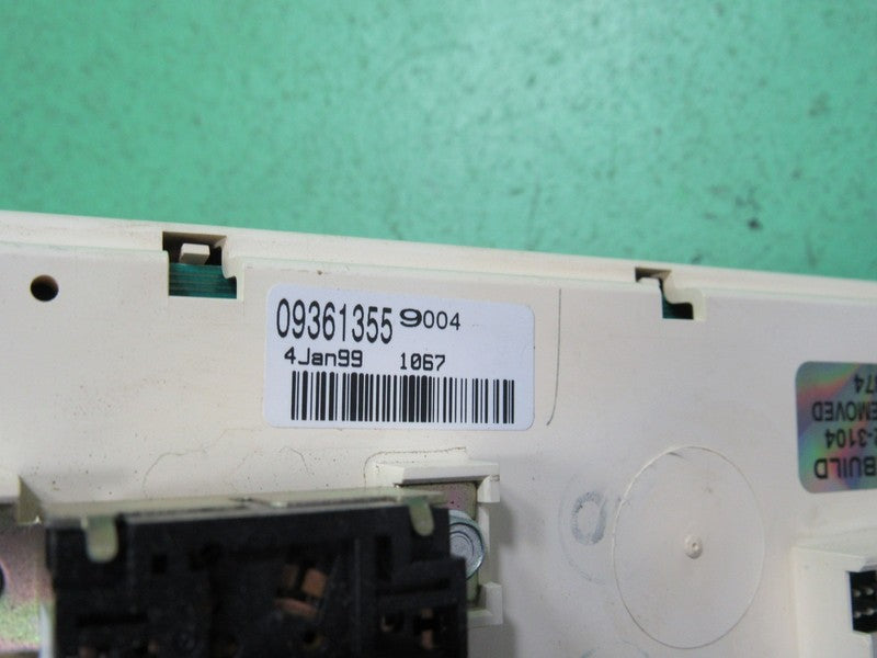 09361355 99-02 SIERRA SILVERADO TAHOE AC MANUAL CLIMATE TEMP CONTROL R