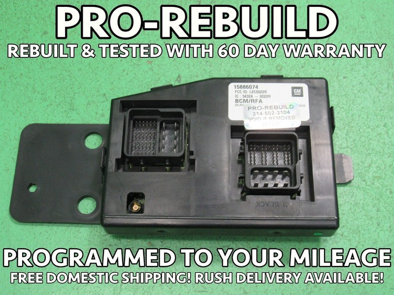 10 CANYON BCM BODY CONTROL MODULE VIN AND MILEAGE PROGRAMMED 1227