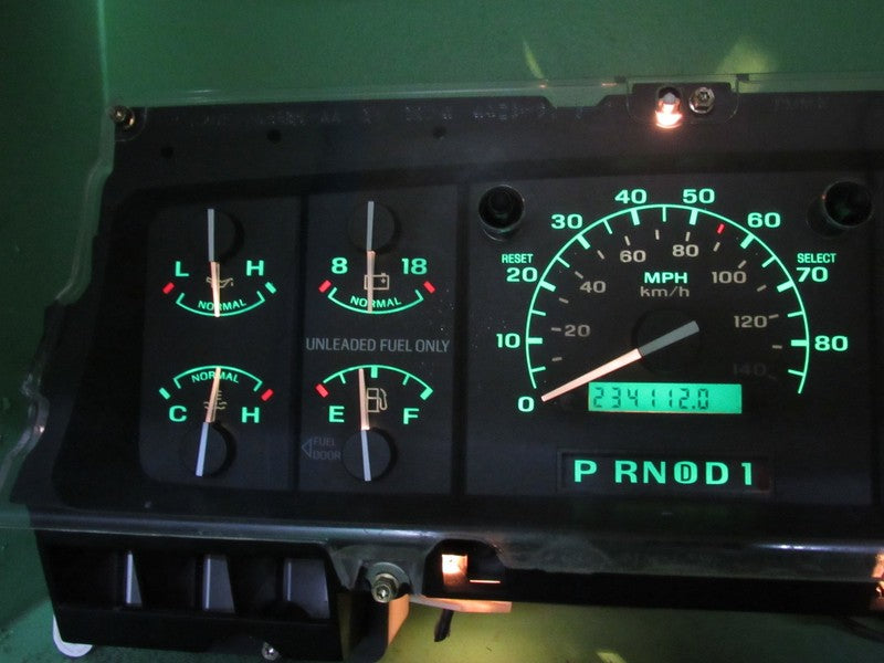 92-93 FORD BRONCO F150 F250 INSTRUMENT GAUGE CLUSTER SPEEDO TACH 234k 