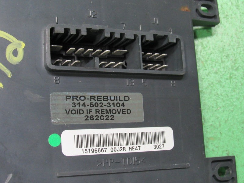 15196667 03-07 HUMMER H2 FRONT DRIVER SEAT MEMORY CONTROL MODULE TESTE