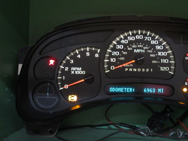 06-07 SILVERADO SIERRA TAHOE INSTRUMENT GAUGE CLUSTER MILEAGE PROG REB