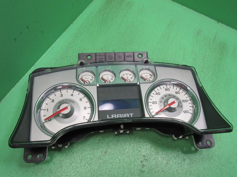 09 F150 LARIAT INSTRUMENT GAUGE CLUSTER GAUGES SPEEDO TACH 241K TESTED