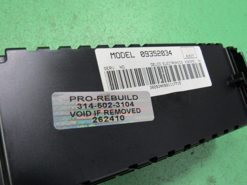 09352034 97-05 REGAL CENTURY A/C DIGITAL CLIMATE TEMP CONTROL REBUILT 