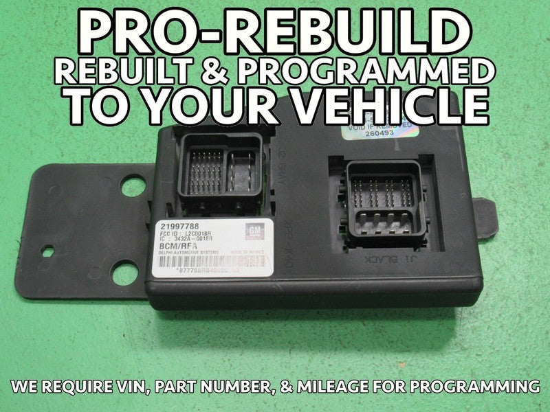 04 COLORADO CANYON BCM BODY CONTROL MODULE VIN AND MILEAGE PROGRAMMED 